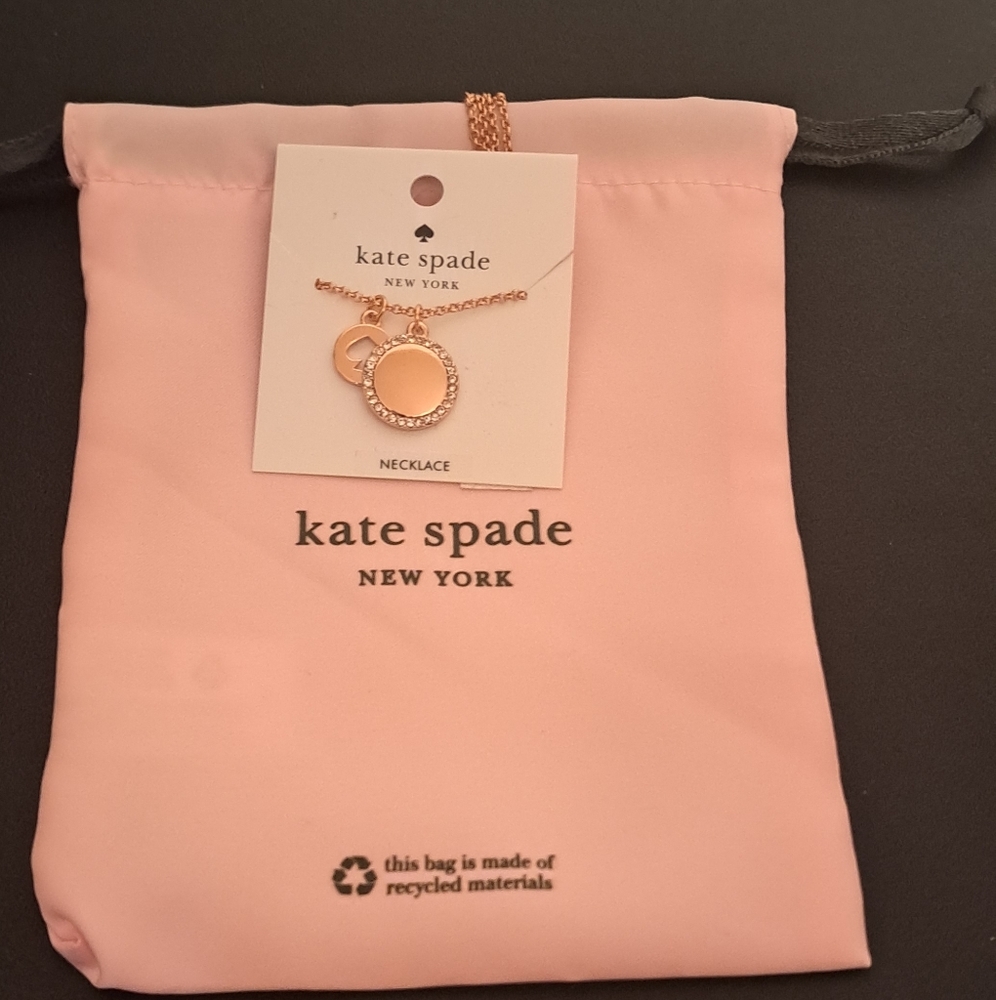 Kate Spade Rose Gold Pendant Necklace NWT